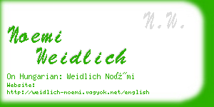 noemi weidlich business card